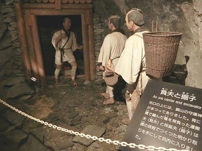 江戸時代の採掘の様子